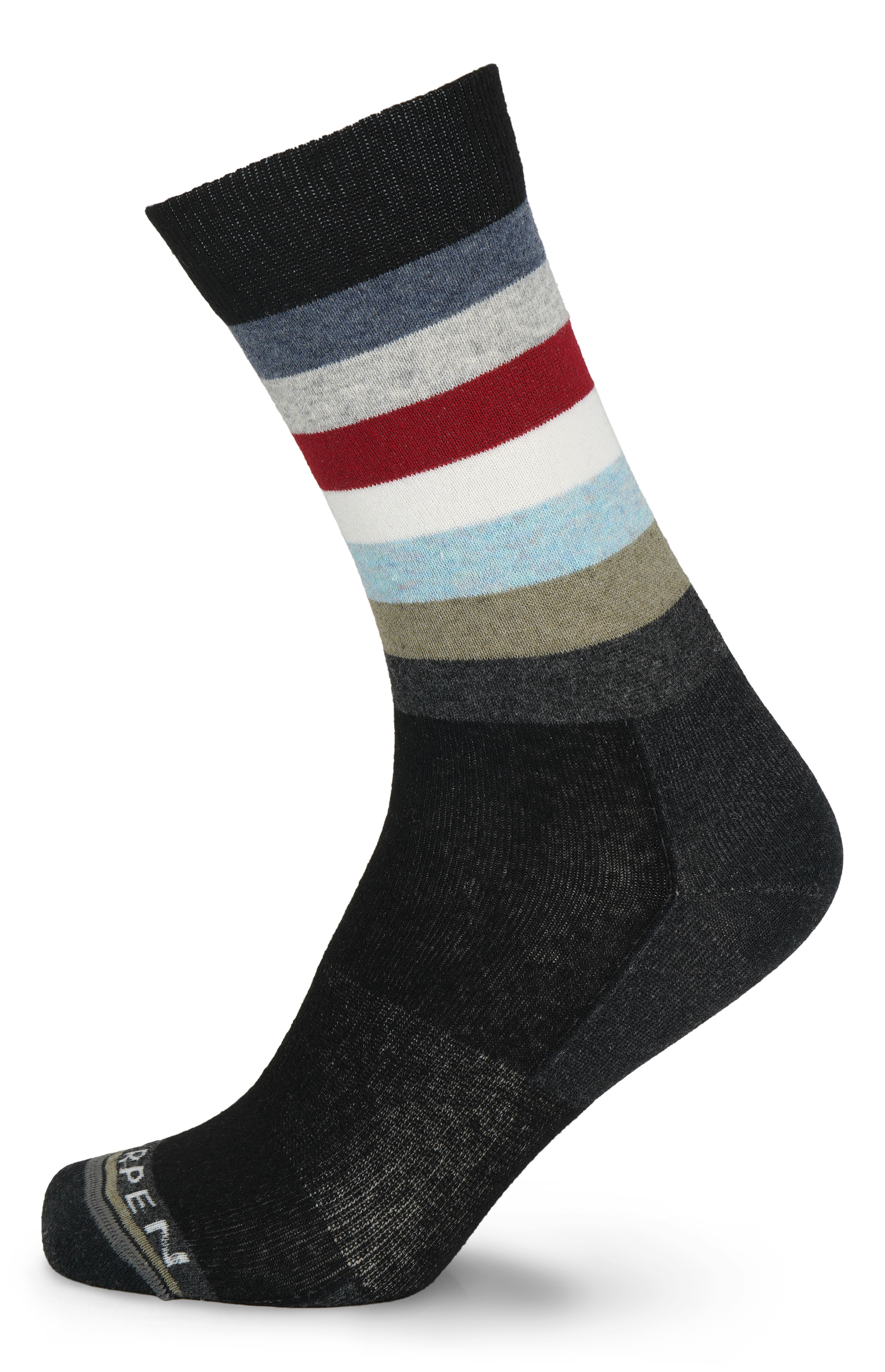 Image Lorpen MLWSC Lifestyle Wool Stripe Crew Unisexe GRIS TG